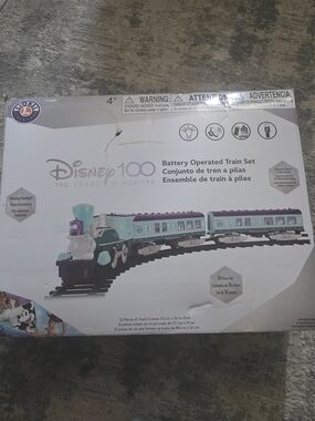 Disney Teal & Purple Battery Operated Train Set - 100 Years of Wonder